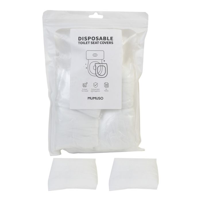 Disposable Toilet Seat Covers / White - 10-pack Mumuso