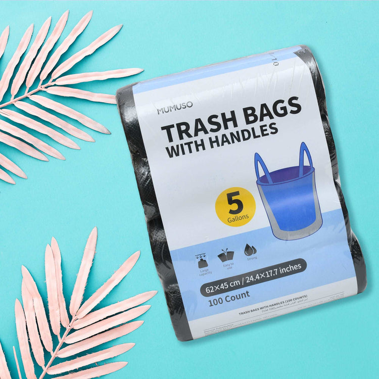 Durable Vest-Style Trash Bags - Pack of 100 Mumuso