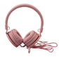 Fashionable Wired Headset - Pink Mumuso