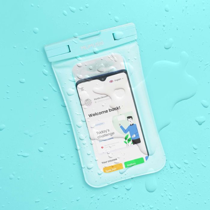 Floating Waterproof Phone Pouch - Green Mumuso