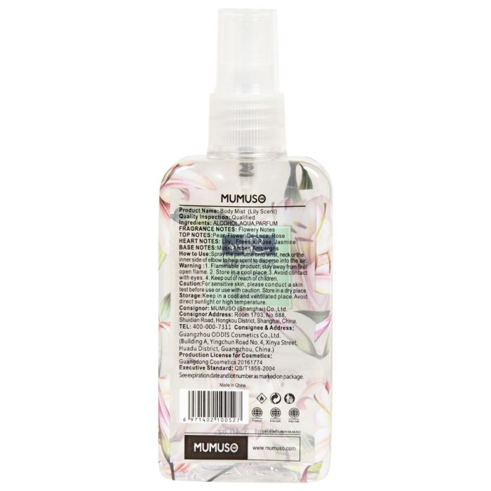 Flower Power Longlasting Body Mist (Lily) Mumuso