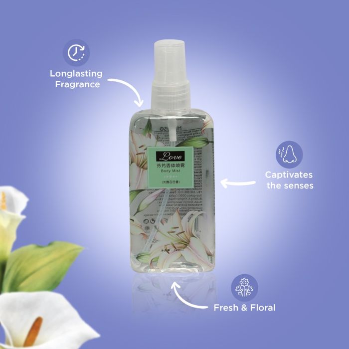Flower Power Longlasting Body Mist (Lily) Mumuso
