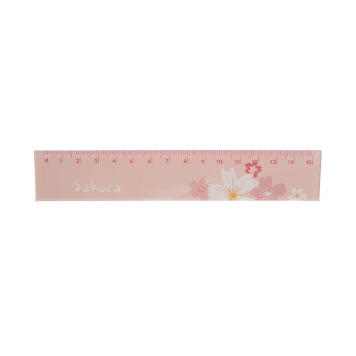 Flower Ruler - Pink Mumuso