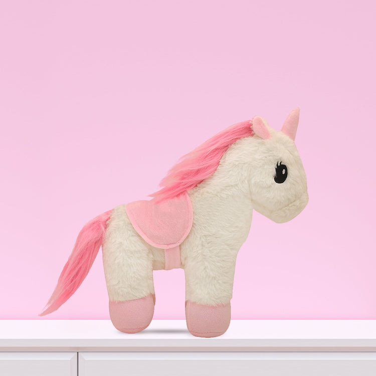 Fur Unicorn Plush Toy - Pink Mumuso