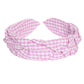 Gingham Headband - Lilac Mumuso