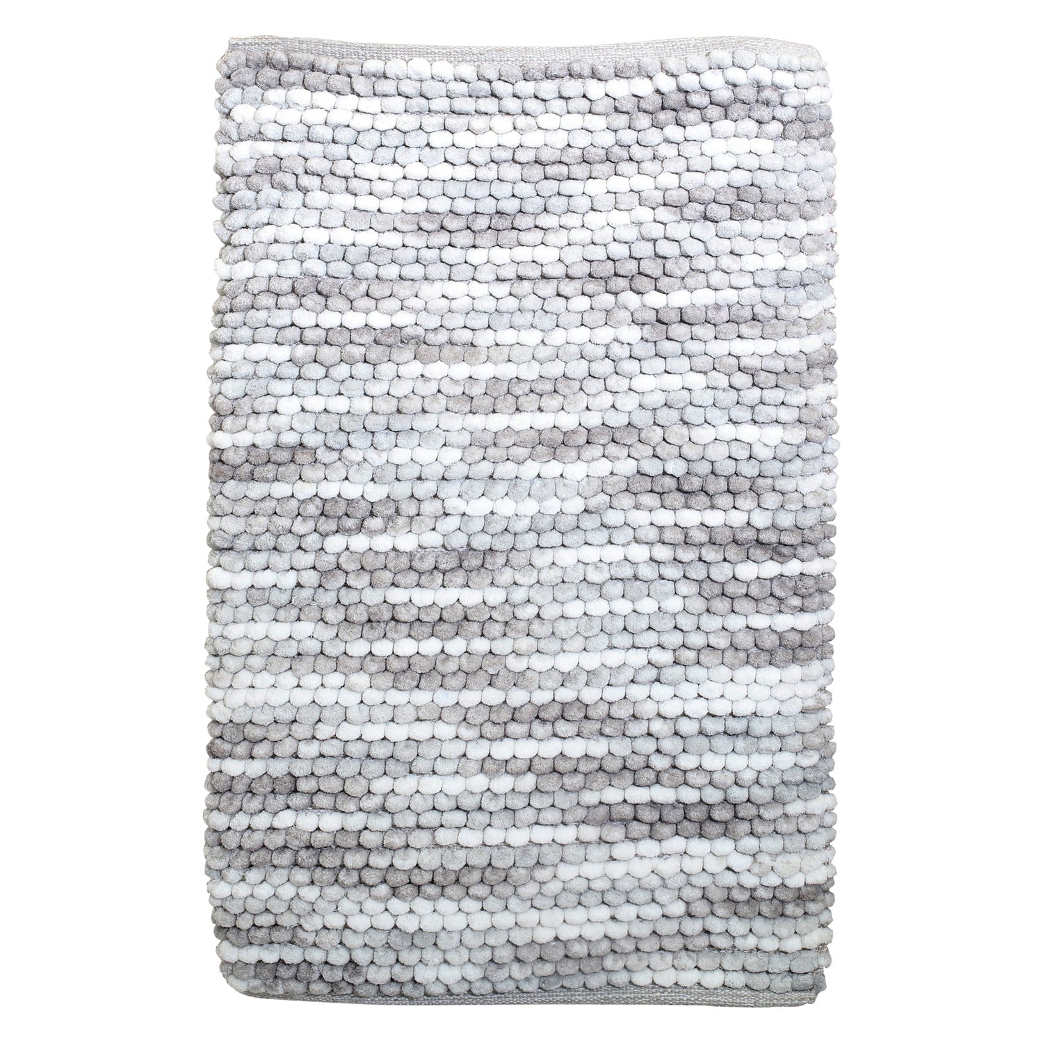 Microfiber Loop Rugs - Light Grey Mumuso