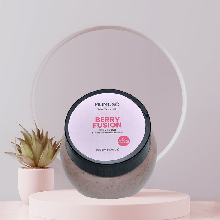 Mumuso Skin Essentials Berry Fusion Body Scrub Mumuso