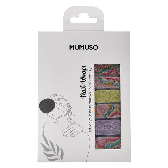 Nail Wraps Art Polish Stickers - Glitter Flitter Mumuso