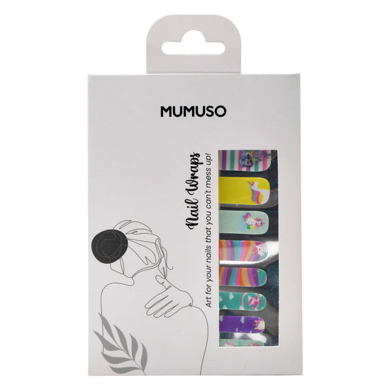 Nail Wraps Art Polish Stickers - Unicorn Dream Kids Mumuso