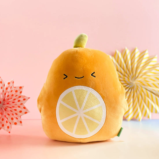 Orange-Shaped Toyish Hand Warmer Pillow - Orange Mumuso