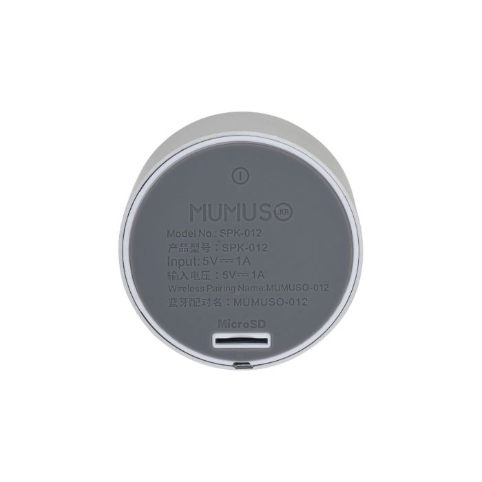 Portable Speaker - Silver Mumuso