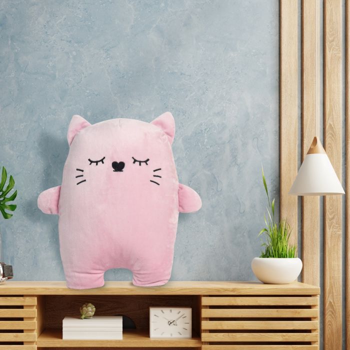 Proud Kitty Plush Toy - Pink Mumuso