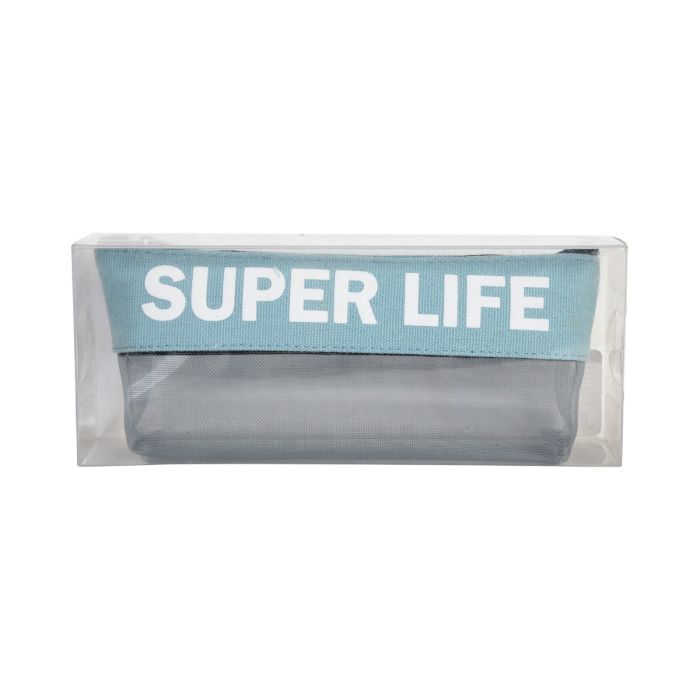 Super Life Pencil Case - Blue Mumuso