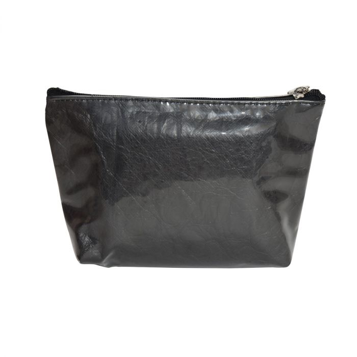Trapezoid Cosmetic Bag Water-  Black Mumuso