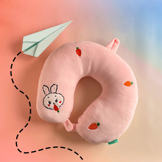 U-Shaped Neck Pillow (Rabbit/Pink) Mumuso