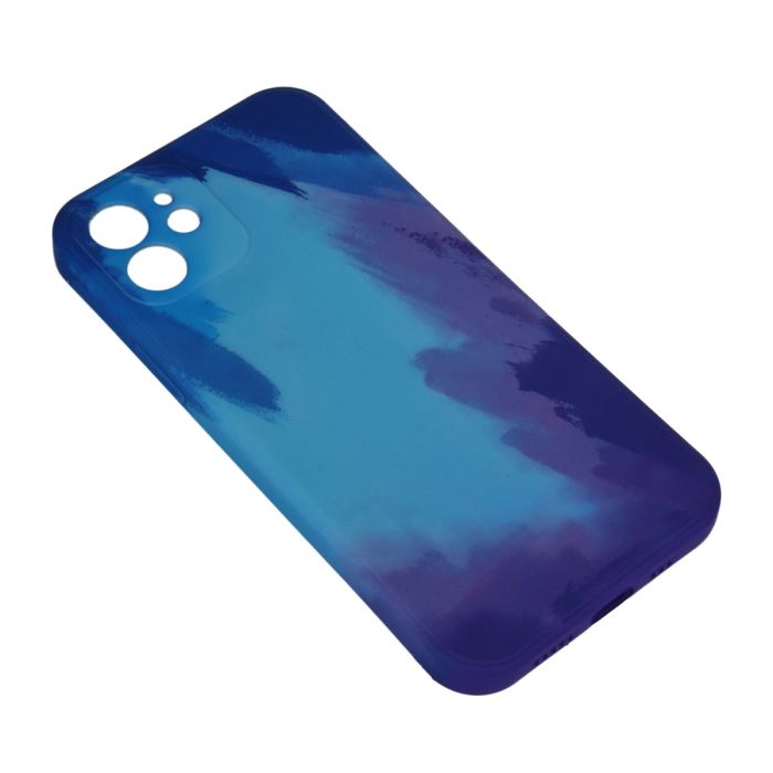 Watercolor Phone Case (iPhone12) - Blue Mumuso