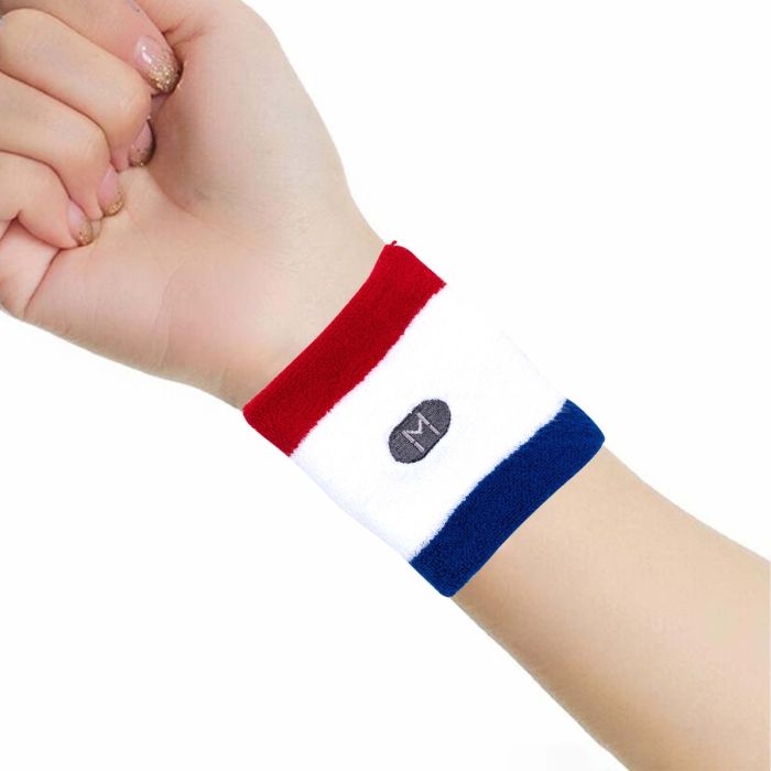 Wristband for Sports - Red & Blue Mumuso